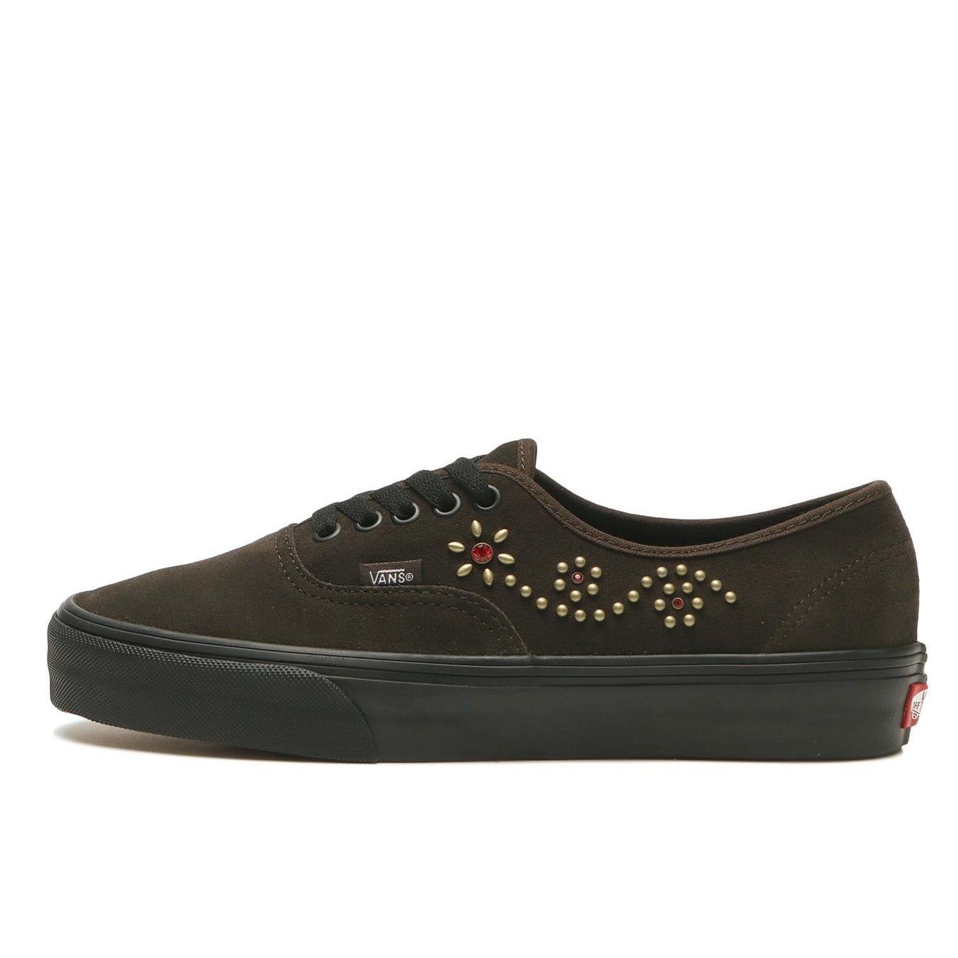 Authentic Floral Studs Brown