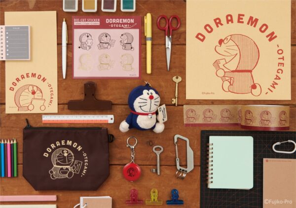 『ドラえもん』おてがみイラストモチーフ限定アイテム集合イメージ