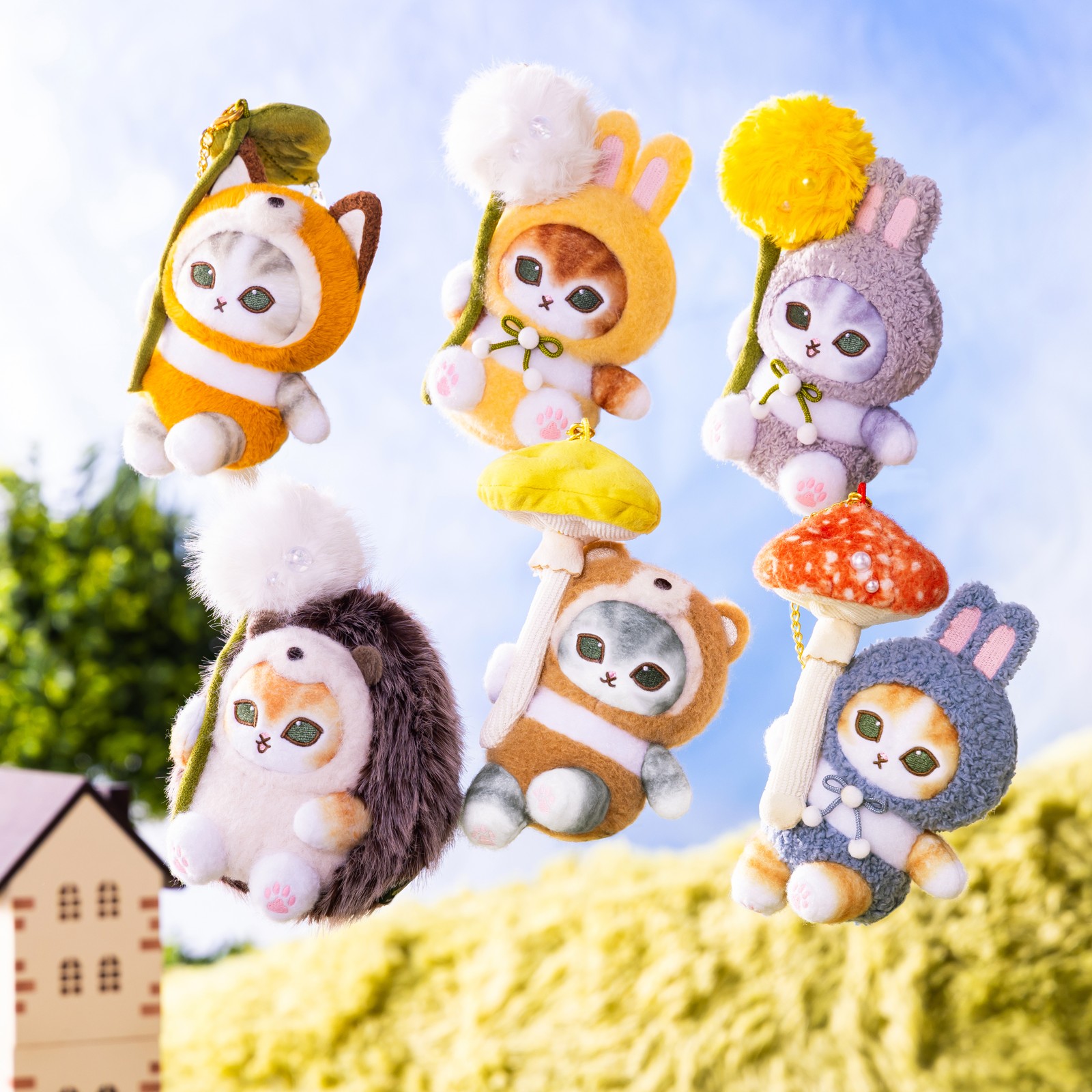 ふわり飛んでけマスコット6種