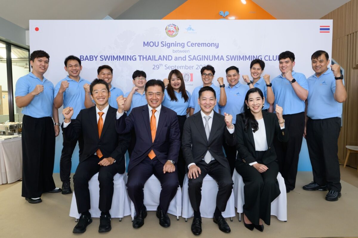 BABY SWIMMING THAILANDとSAGINUMA SWIMMING CLUBのMOU Signing Ceremony