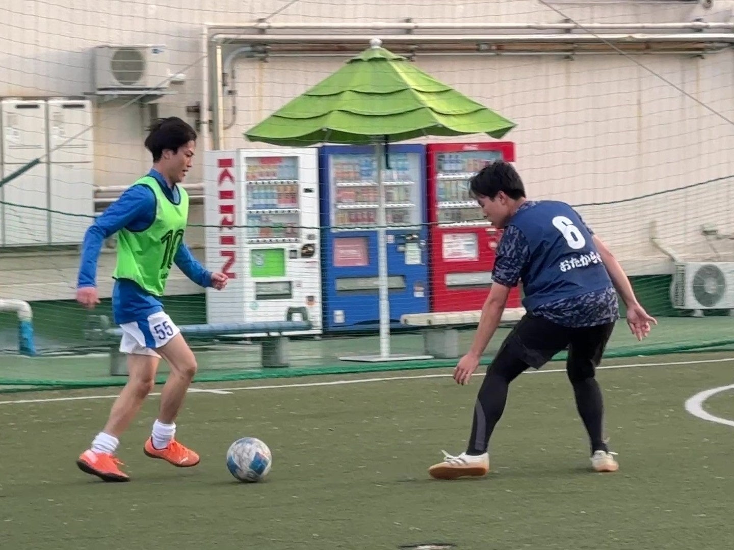 内定者懇親会のフットサル