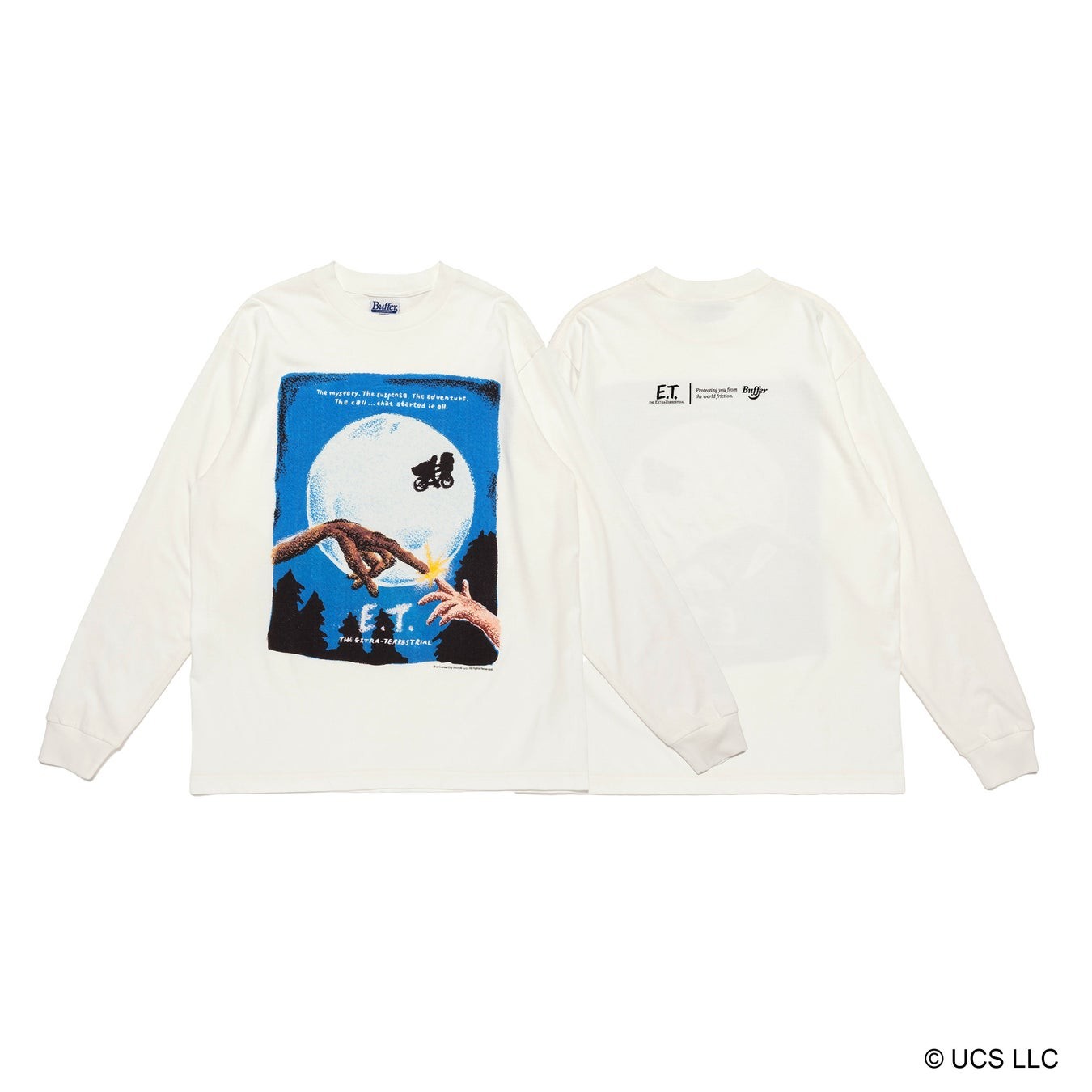 LS tee E.T. Fly Me To The Moon WHITE