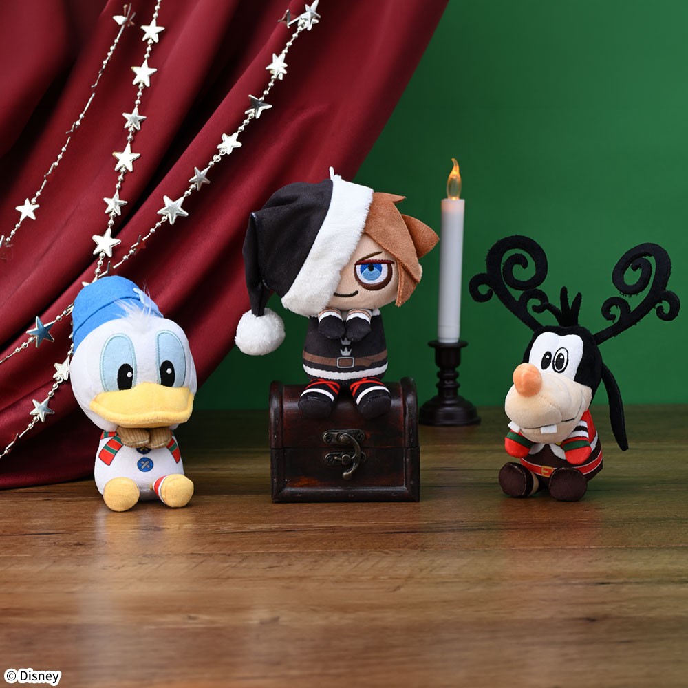 キングダム ハーツII ＆ you ミニぬいぐるみ “クリスマスタウン” ソラ、ドナルドダック、グーフィー