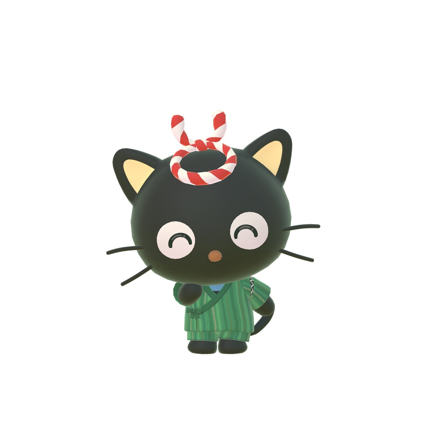 チョコキャットの甚兵衛風衣装