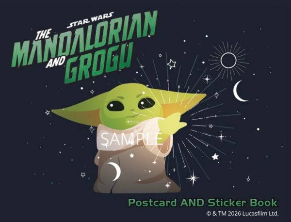 STAR WARS THE MANDALORIAN AND GROGU Postcard AND Sticker Bookの表紙