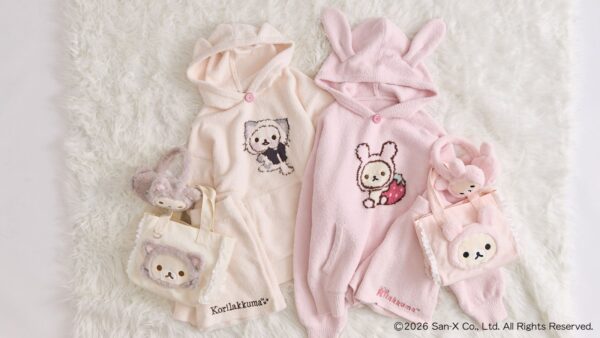 OLIVE des OLIVE×Korilakkumaのルームウェア、イヤマフ、ミニトートバッグ