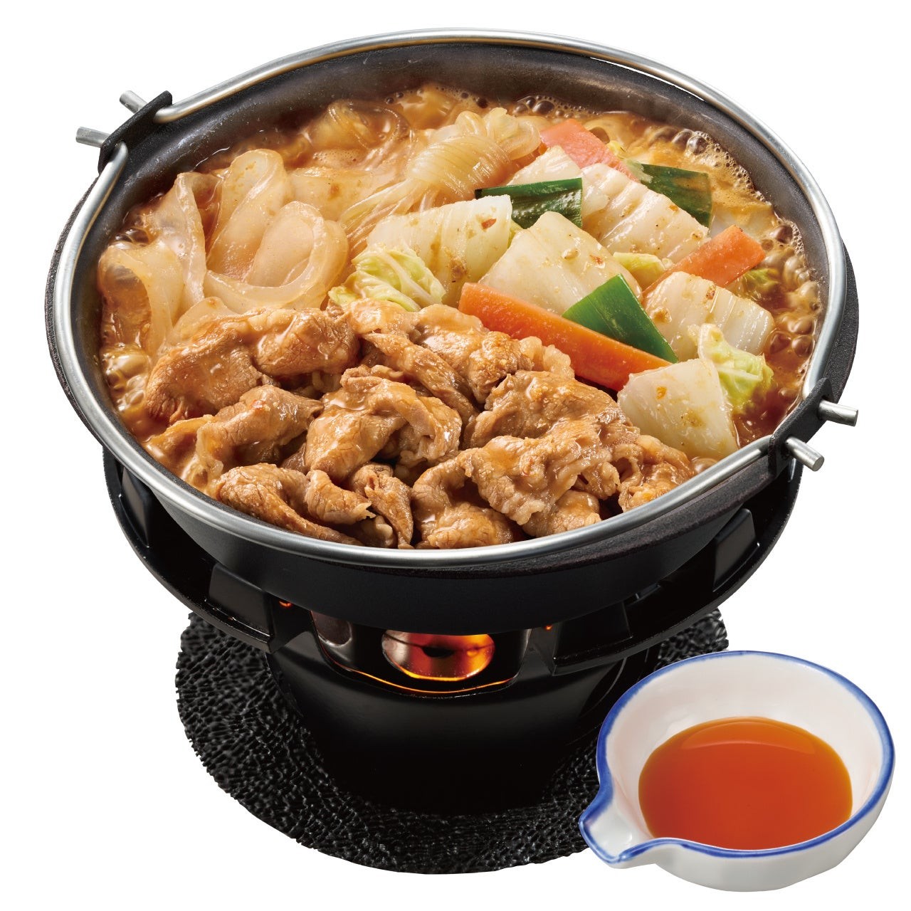 野菜たっぷりの牛すき鍋としびれる辛さの麻辣湯鍋が今年も！すき家 牛すき鍋定食・牛・胡麻麻辣湯鍋定食