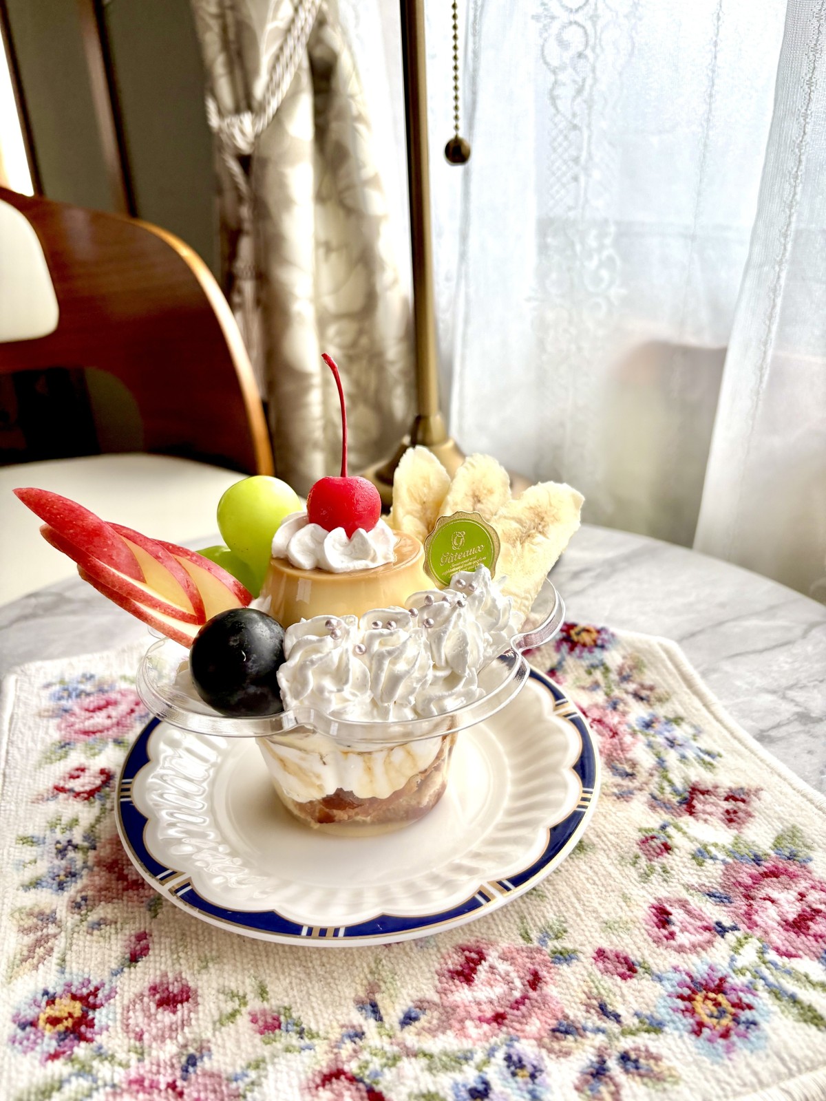 グランロック 昔ながらのプリンアラモードパフェ