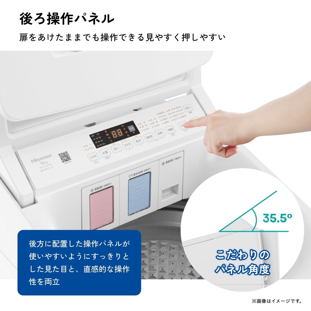 背面操作パネル