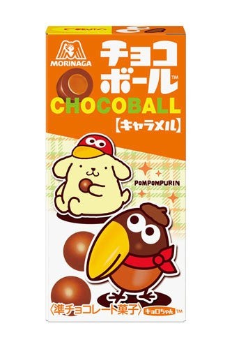 チョコボール＜キャラメル＞ ポムポムプリンとキョロちゃん