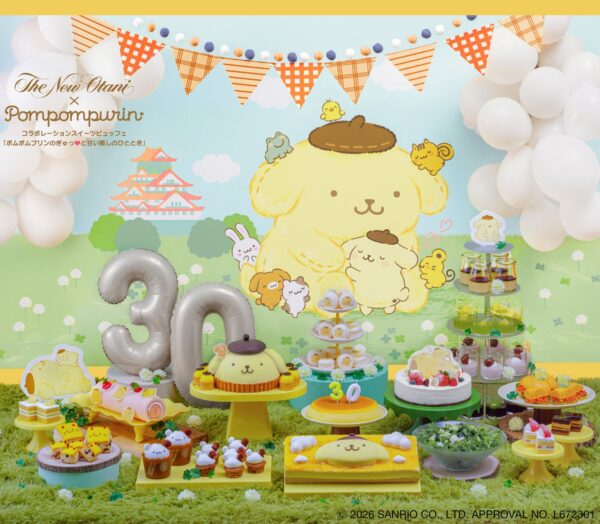 ポムポムプリンコラボレーションスイーツビュッフェのスイーツとセイボリー