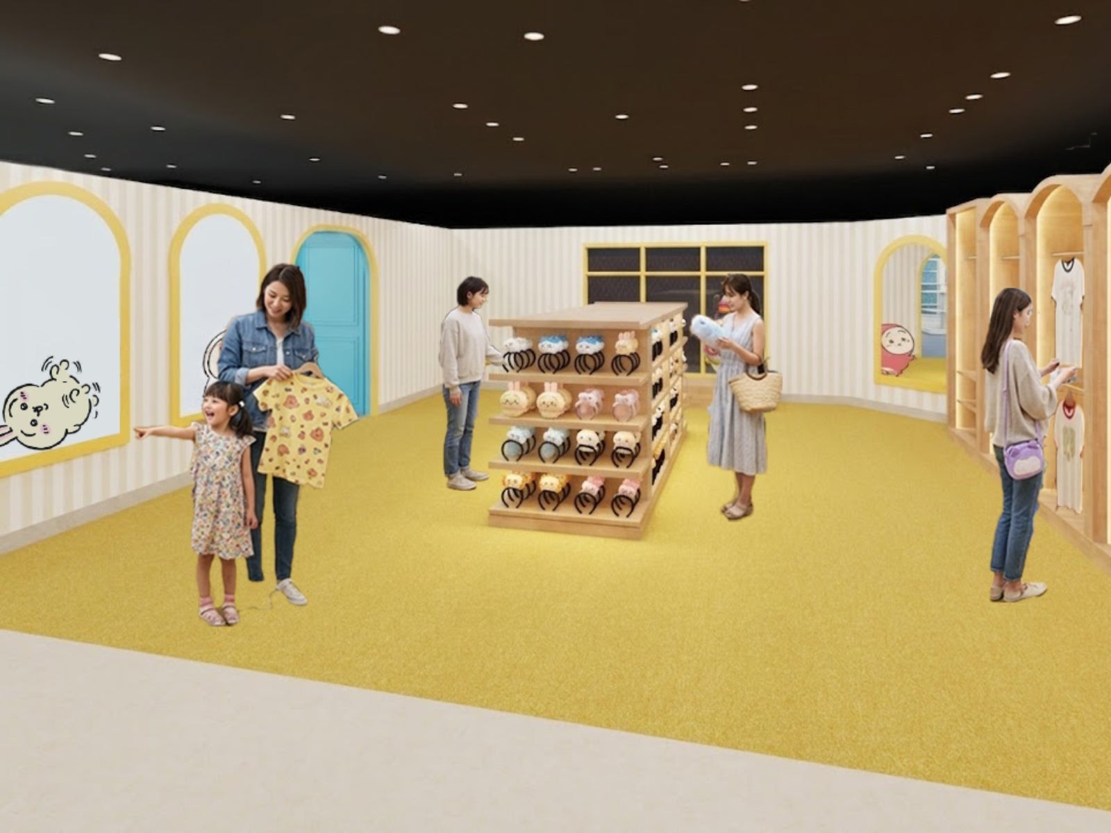 ちいかわパークストア 物販売場イメージ