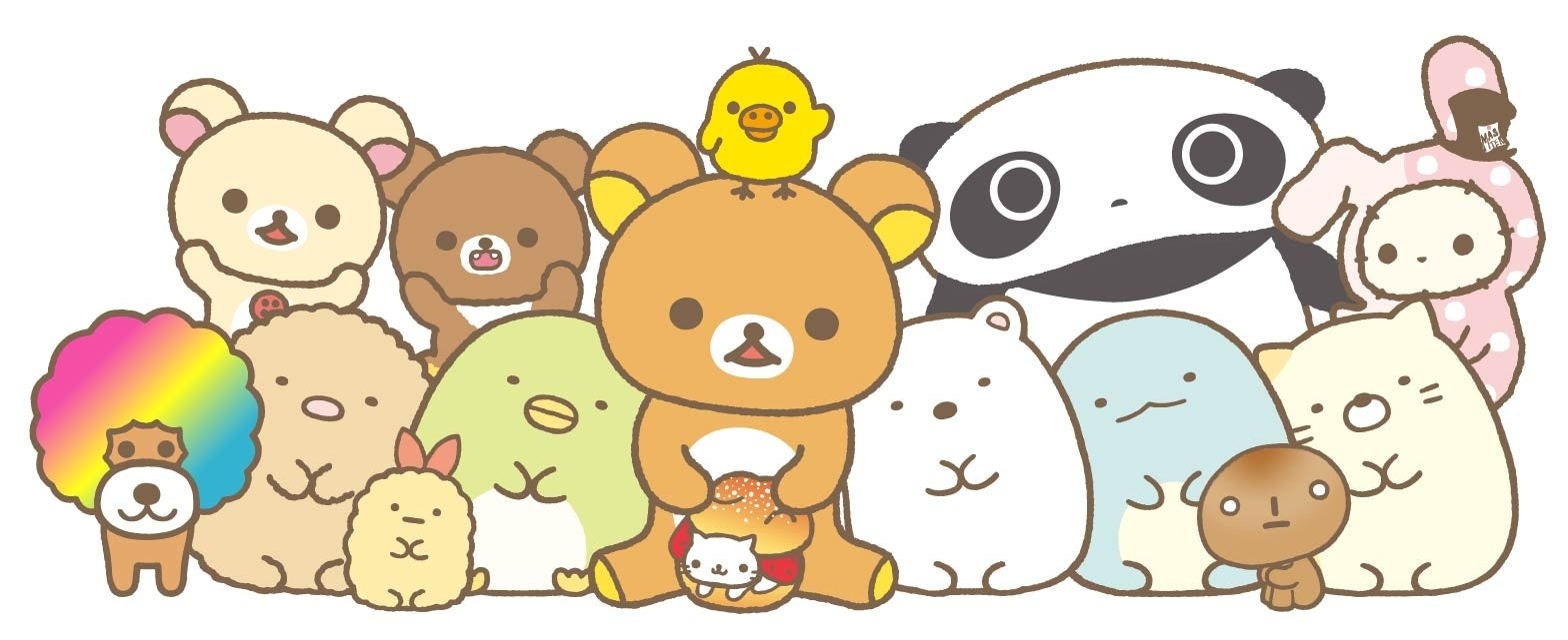 サンエックスユニバースのキャラクター集合イラスト