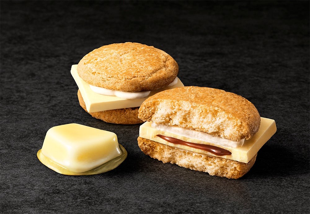 バタースコッチバーガーの断面