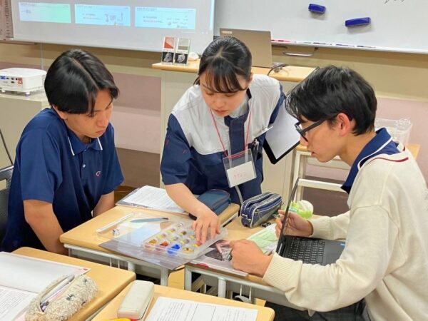 2学期の学校訪問の様子(ポーライト、浦和学院高等学校)
