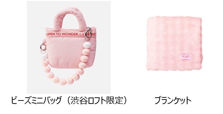 ビーズミニバッグとブランケット