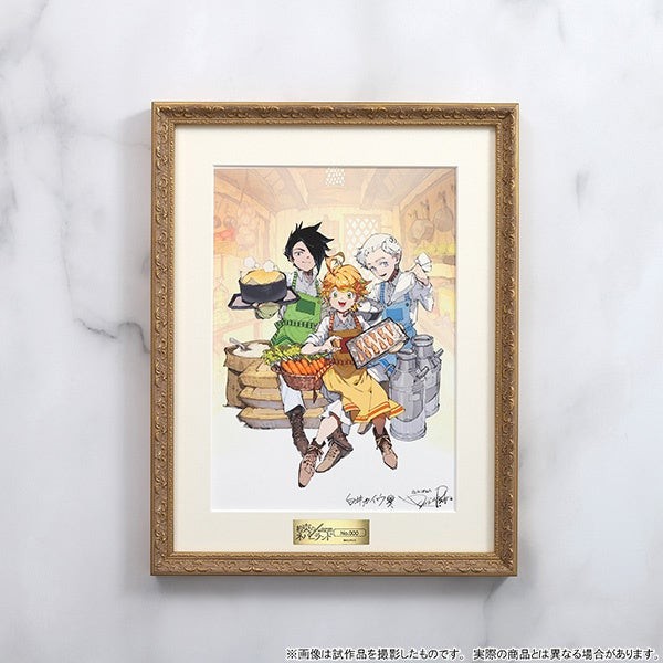 『約束のネバーランド』複製原画の額装写真