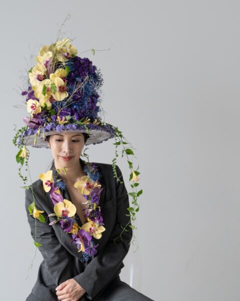 第2次審査作品の花の帽子