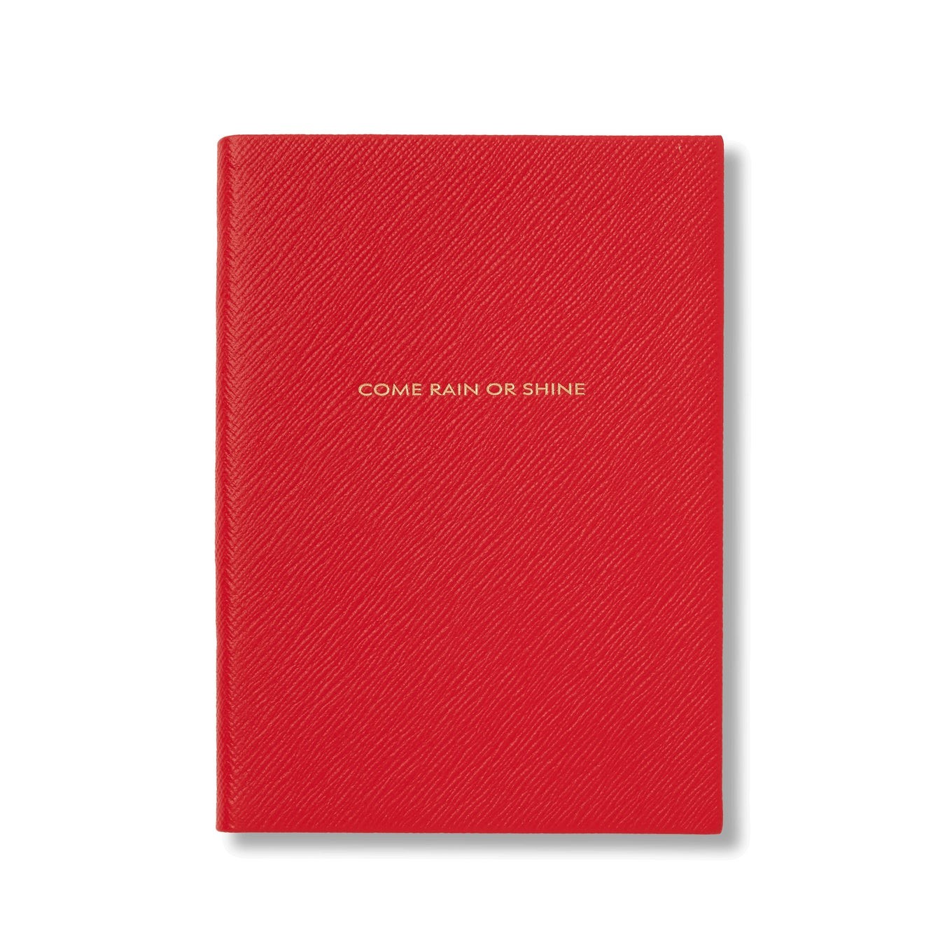 Burberry x Smythson Soho Notebook 赤色 COME RAIN OR SHINE