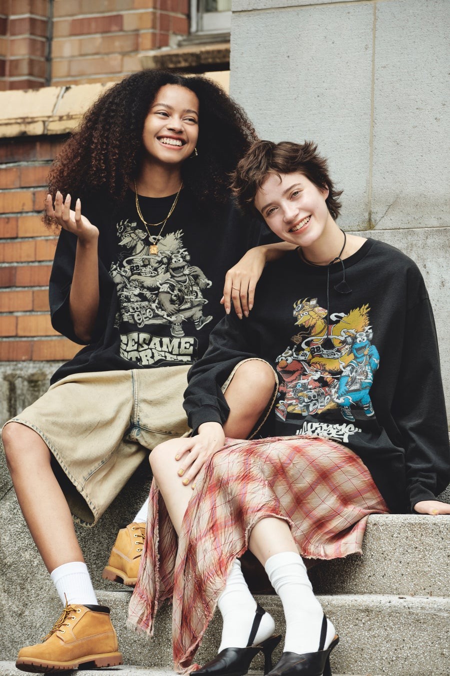 ロングTシャツ ブラック