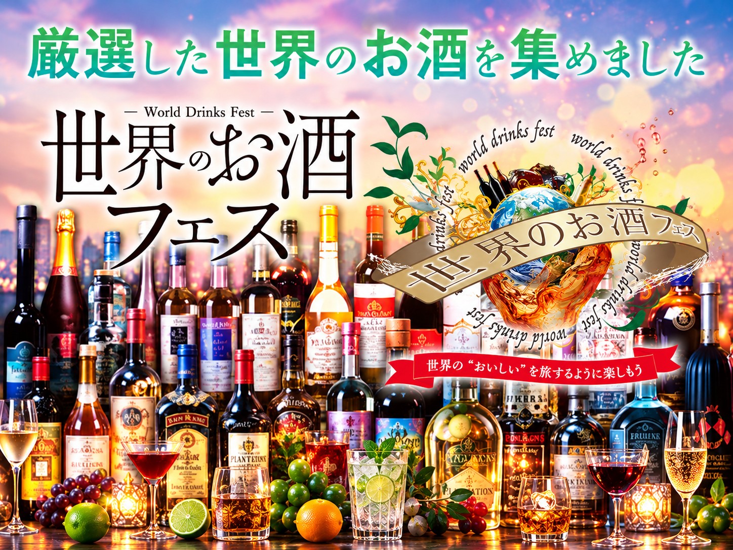 世界のお酒フェスポスタービジュアル