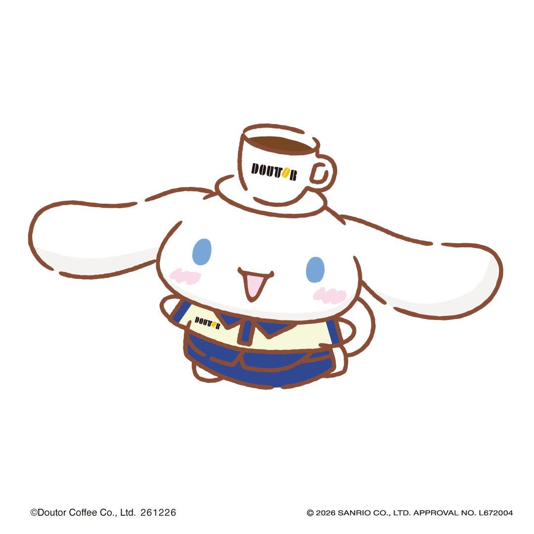 ドトール限定デザインのシナモロール
