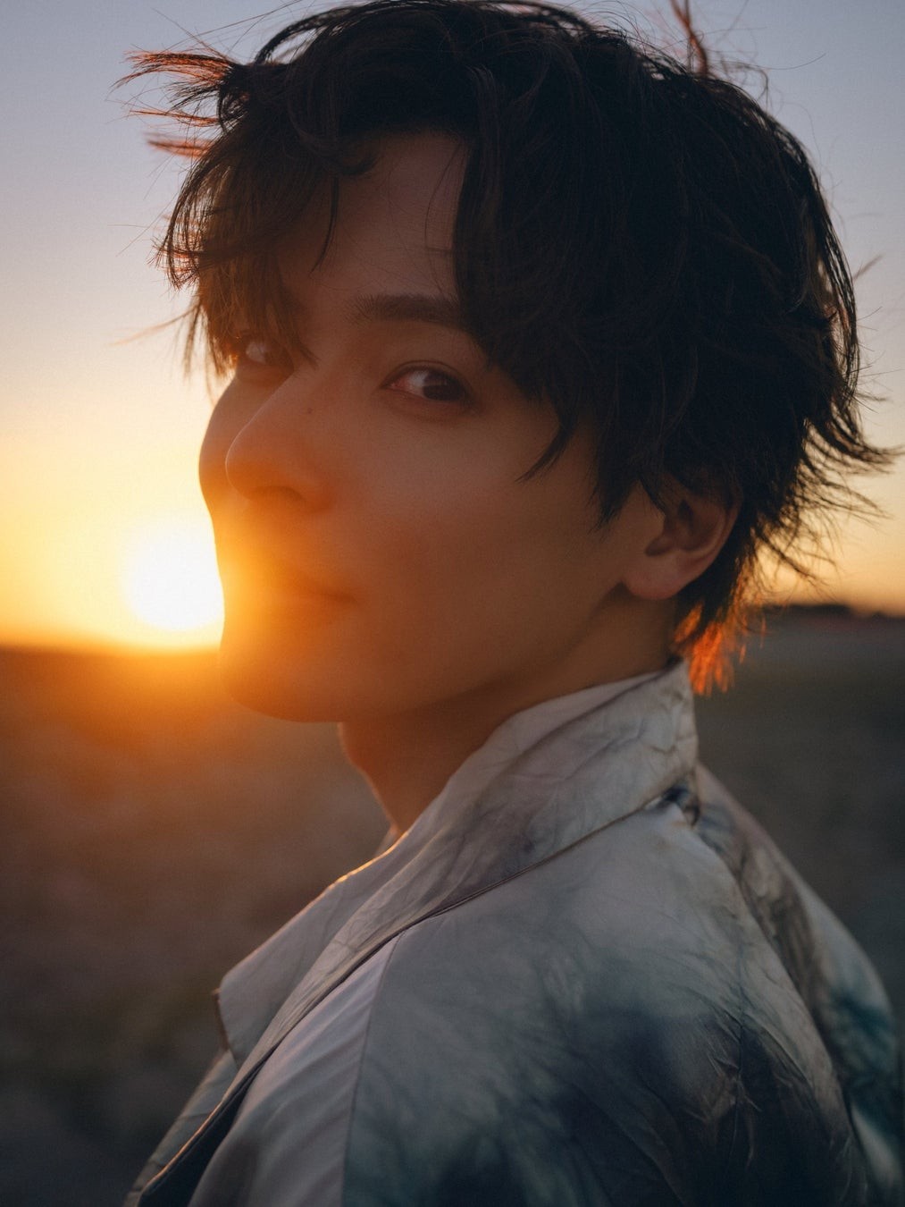 相馬理メモリアルフォトエッセイ(仮)の撮り下ろし写真(夕日)