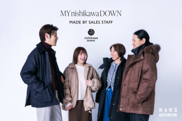 MY nishikawa DOWNの4種を着用した写真