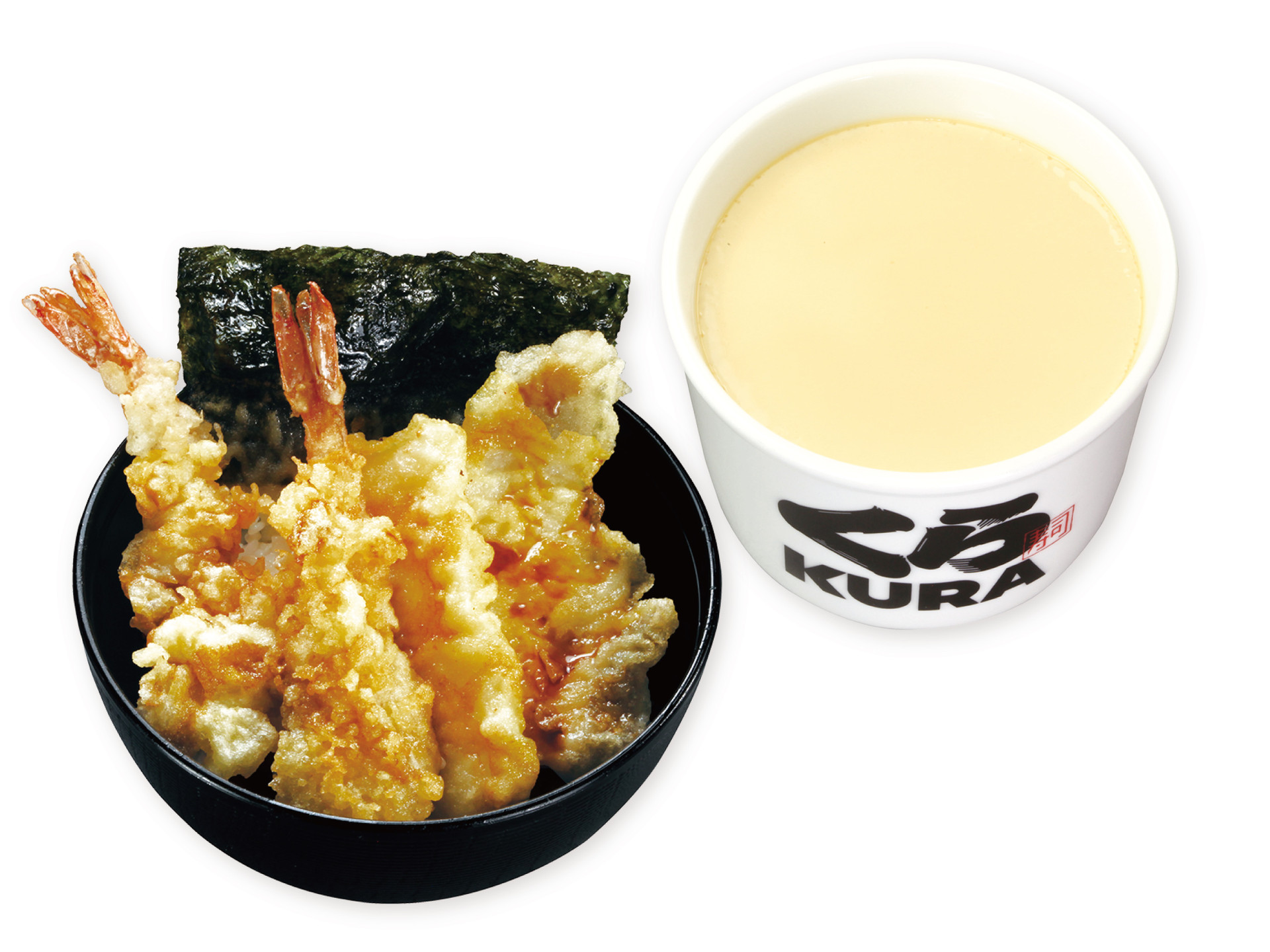 ランチ 天丼セット 特製茶碗蒸し付