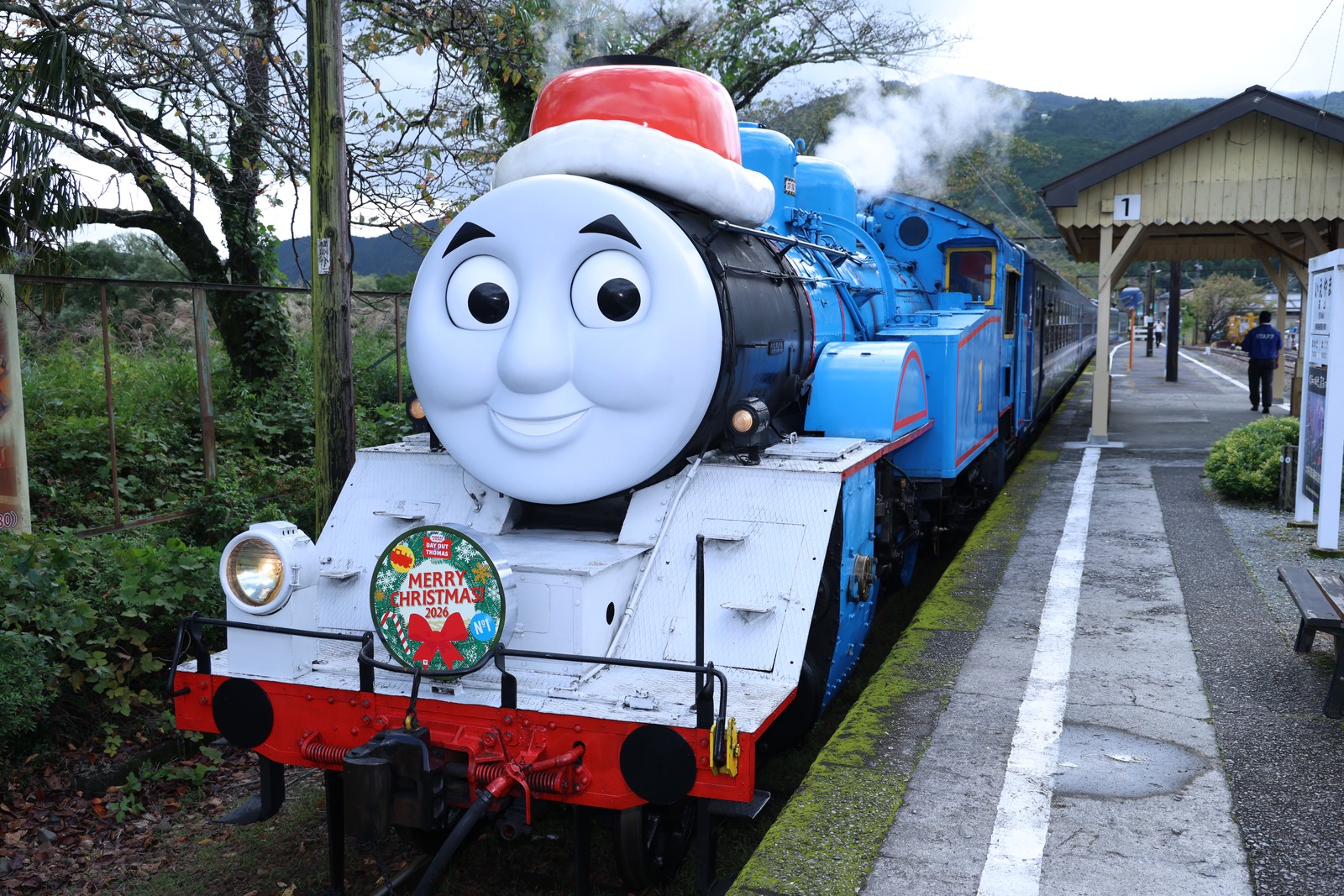 クリスマス仕様のきかんしゃトーマス号