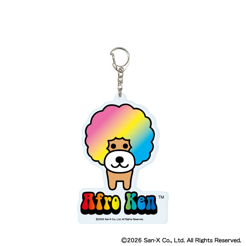アフロ犬 デカアクリルキーホルダー