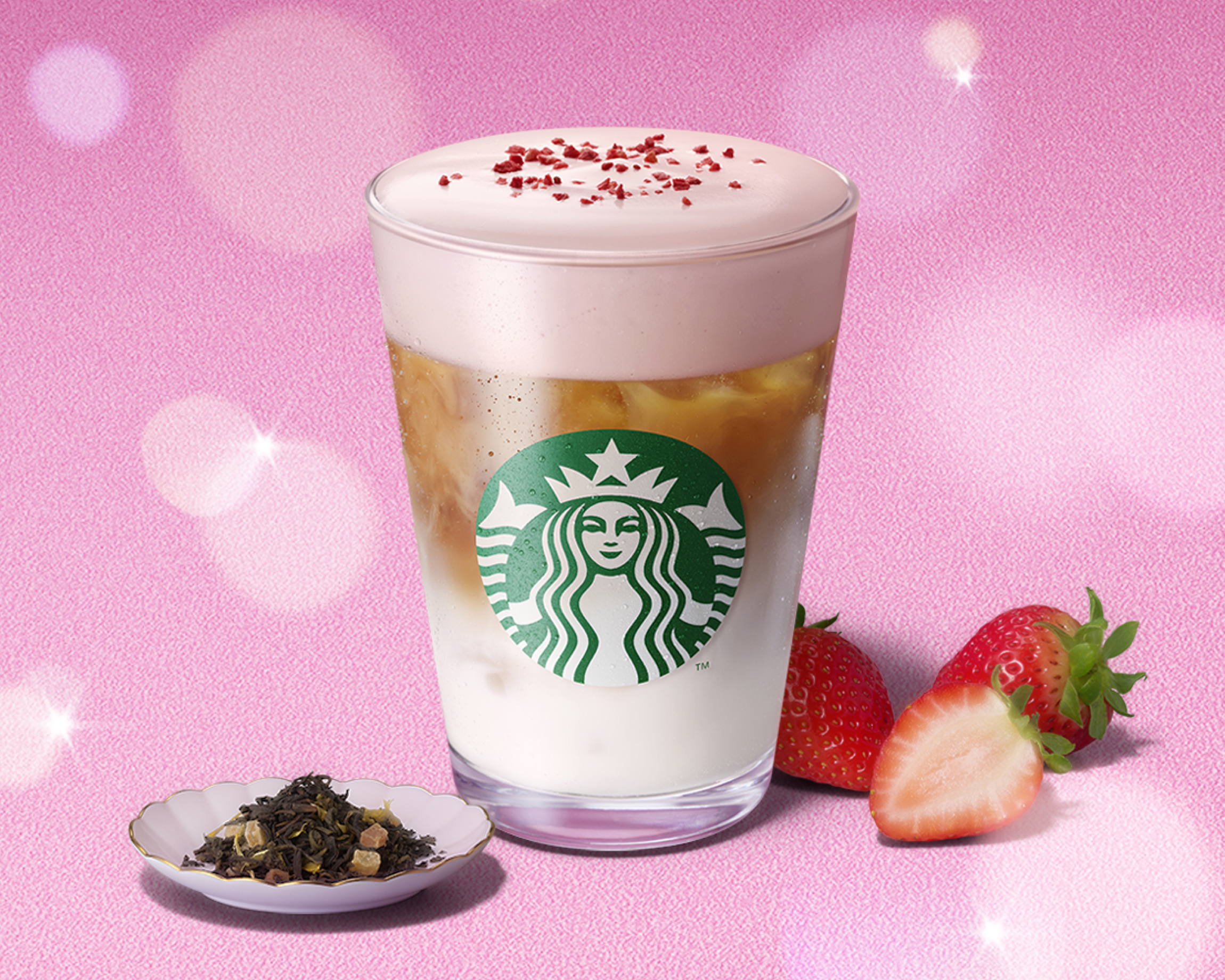 ジョイフルメドレー ストロベリー クリーミー ティー ラテ