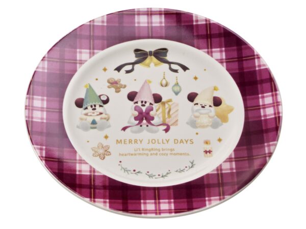 東京ディズニーリゾート 「リルリンリン」スーベニアプレート（赤いチェック）