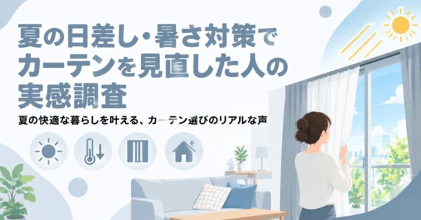 夏の日差し・暑さ対策でカーテンを見直した人の実感調査